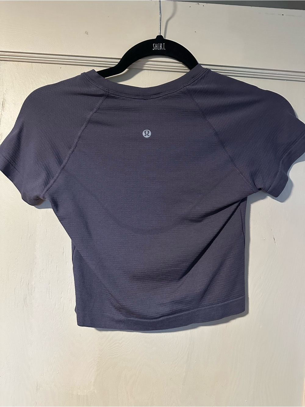 Lululemon Swiftly Tech Cropped Short Sleeve Shirt - purple